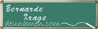 Bernarde Krage Visitenkarte